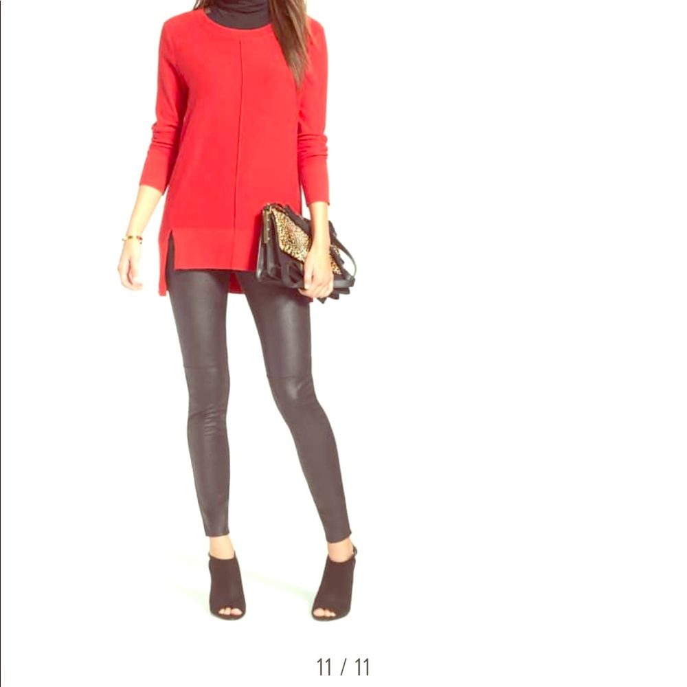 Faux leather leggings